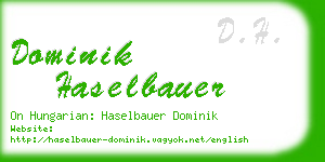 dominik haselbauer business card